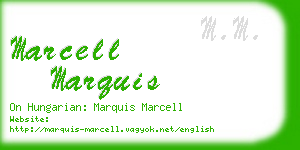 marcell marquis business card